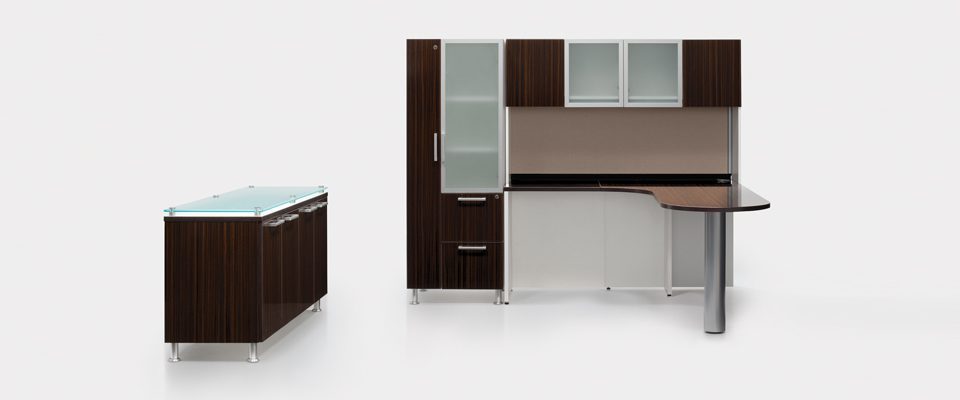 The Task by in2design provides desk and storage space in one. Task can be configured to fit your space and taste.