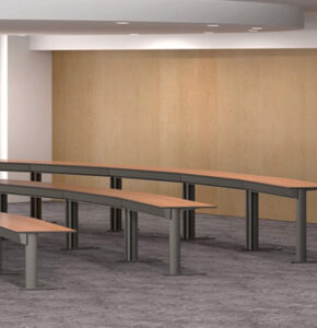 Falcon Symetris Tiered Tables lecture hall