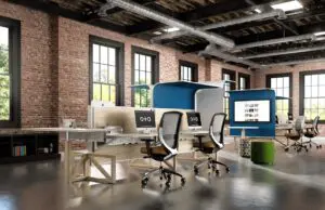 Aesthetically designed office furniture in multiple colors