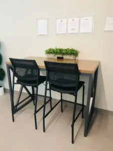 Recent Core Install Fixt Table With Focus Stool
