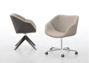 Delgado Concrete Duo Cushion Chairs
